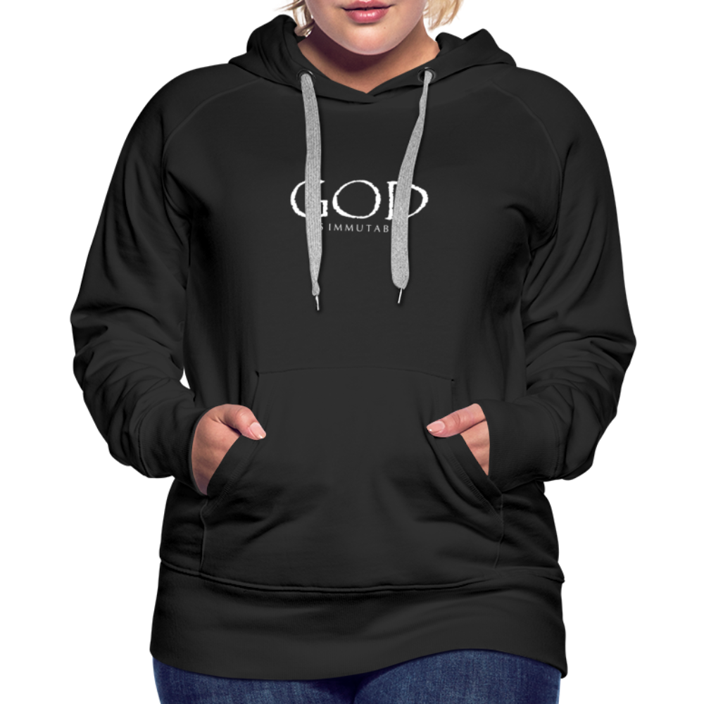 God Women’s Premium Hoodie - black