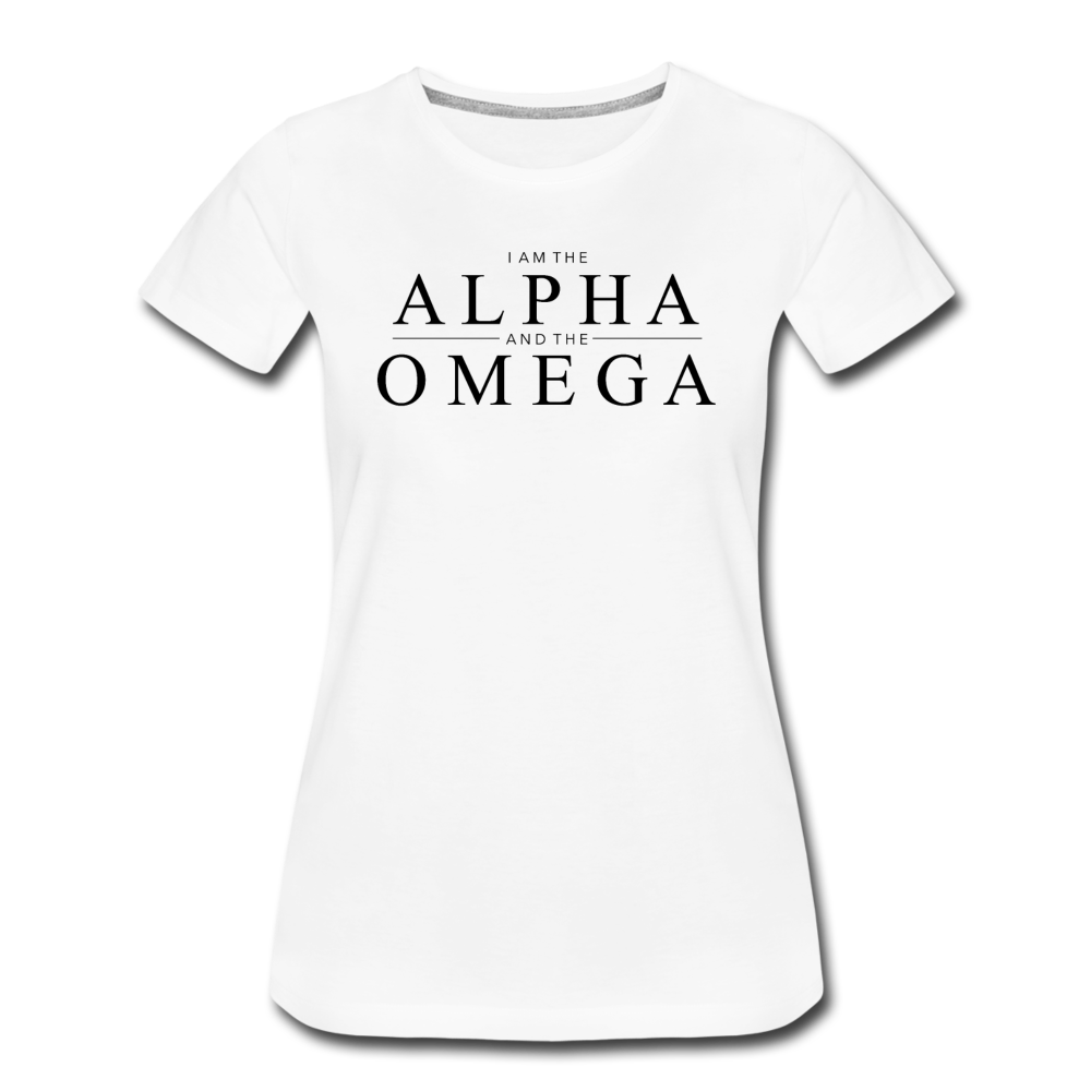 Alpha & Omega Women’s Premium White T-Shirt - white